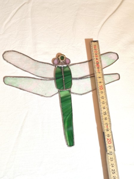 Libelle grün mit Schillerflügel